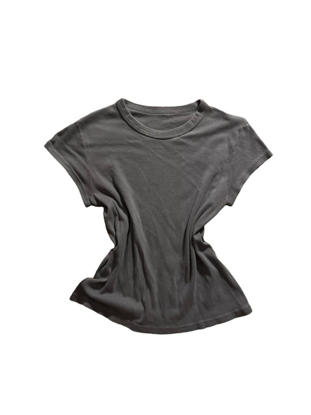 brandy melville dark gray hailie top
